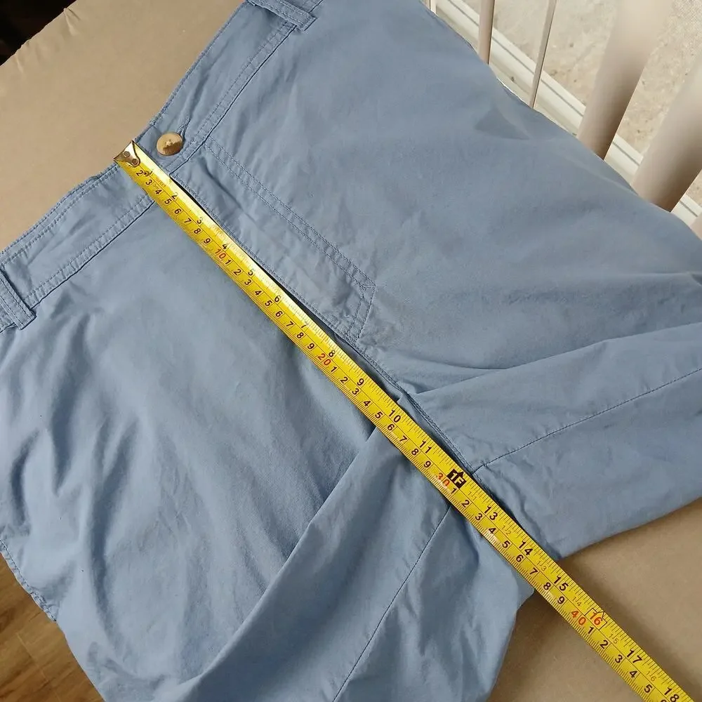Columbia Men's Washed Out Shorts 40W 8L Ripple Blue pockets flat front chinos